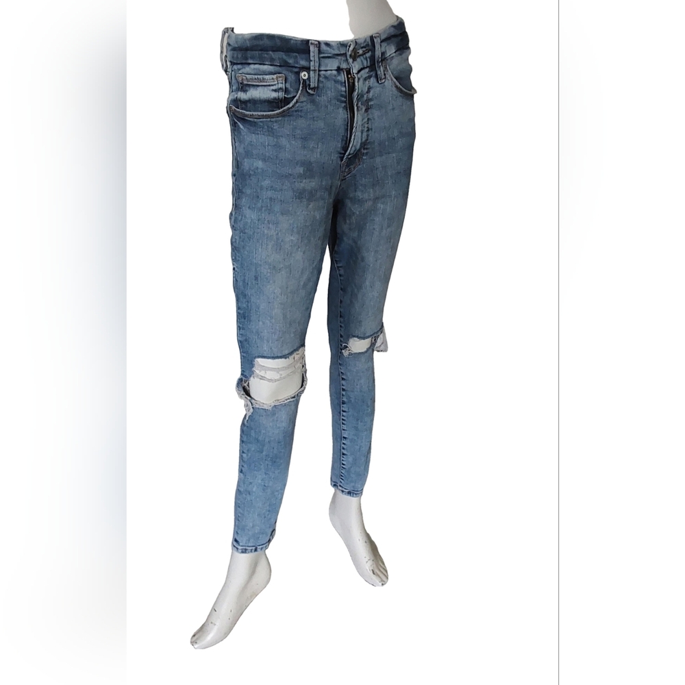 Good American Women's‎ Blue Distressed Jeans